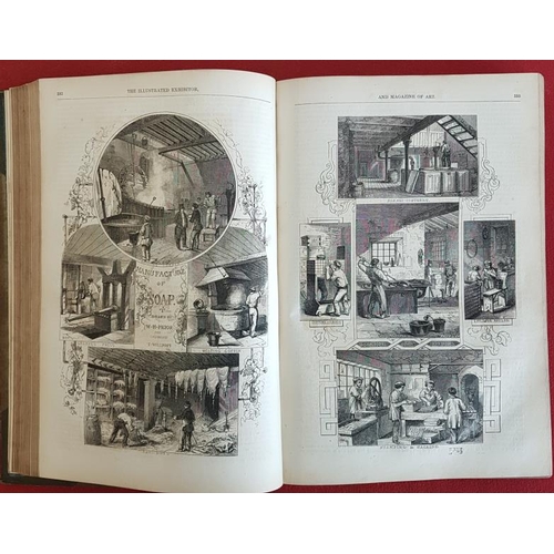 645 - 'The Illustrated Exhibitor' 1852. Half calf. Plates.