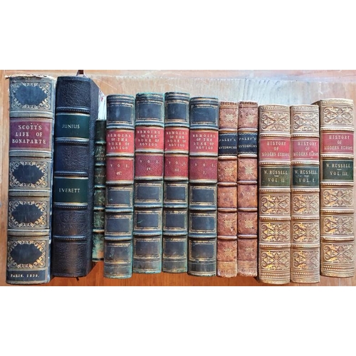 670 - Fine Bindings, incl. Life of Bonaparte, etc. (12)