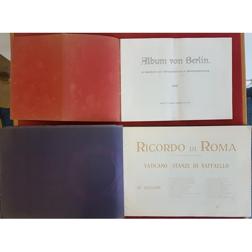 684 - 'Album von Berlin' c. 1903. 36 Illustrations; and 'Ricordo di Roma - The Vatican'. Illustrated. (2)... 