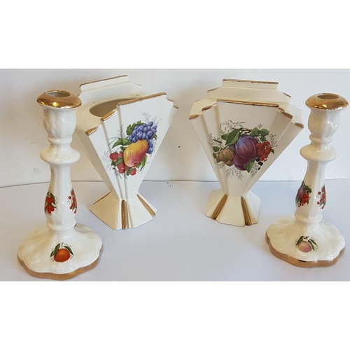 17 - Pair of Candlesticks and Pair of Vases
