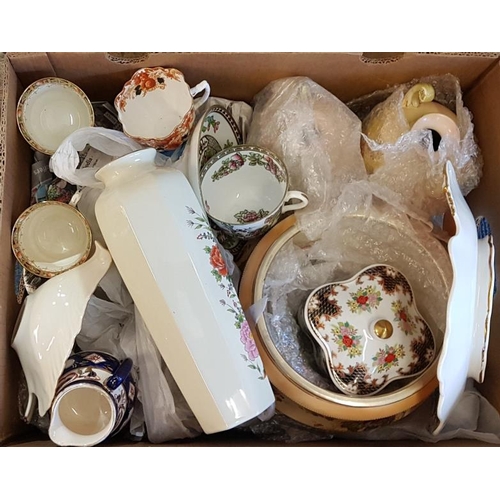 30 - Box of Assorted Ceramics, etc.