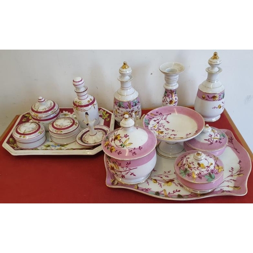 31 - Two Paris Porcelain Dressing Table Sets