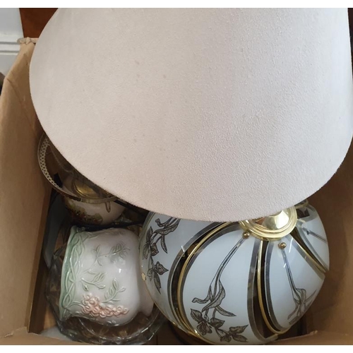 90 - Box of Various Table Lamps etc.