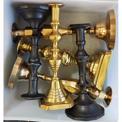 104 - Box of Various Candlesticks