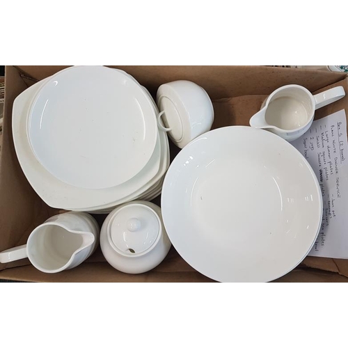 112 - Two Boxes of White Dinner Ware