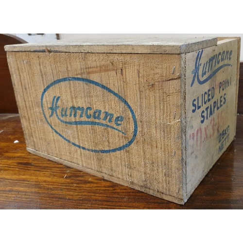 113 - Hurricane Sliced Point Staples Wooden Crate