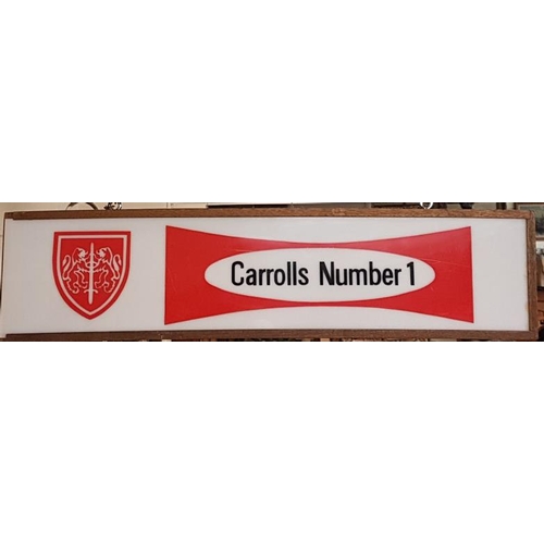 Original Carrolls Cigarettes light-up indoor Advertising Sign