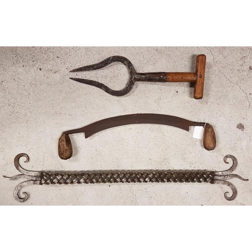 92 - Two Victorian Hand Tools and one other piece