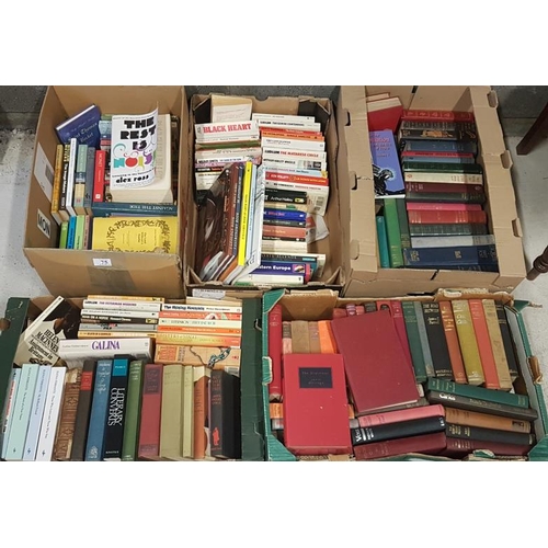 75 - Five Boxes of General Interest Books