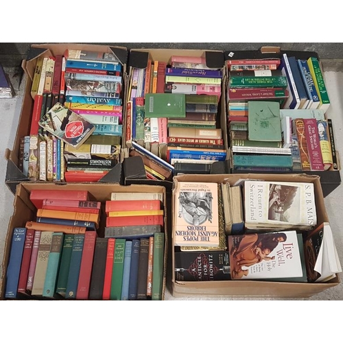 71 - Five Boxes of General Interest Books