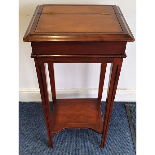 546 - Lady's Mahogany Metamorphic Writing Table, c.16 x 31in