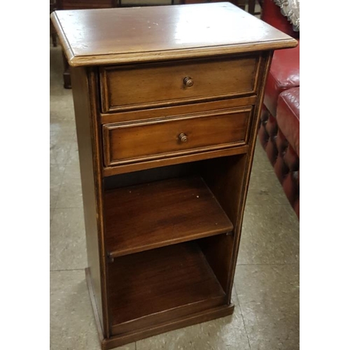 568 - Georgian Style 2-Drawer Side Cabinet - 16.5 x 31.5ins