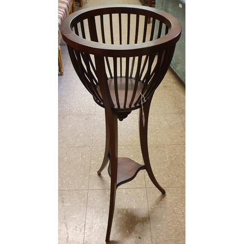 547 - Fine Quality Edward Mahogany Plant Stand - 35.5ins tall