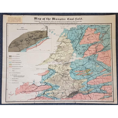 2 - Map of The Munster Coal-Field. Produced by The Commission of Inquiry into the Resources and Industri... 