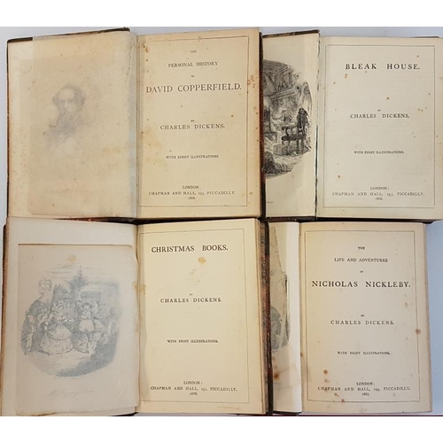 32 - Charles Dickens 'Bleak House'; 'David Copperfield'; 'Nicholas Nickleby'; and 'Christmas'. All 1868. ... 