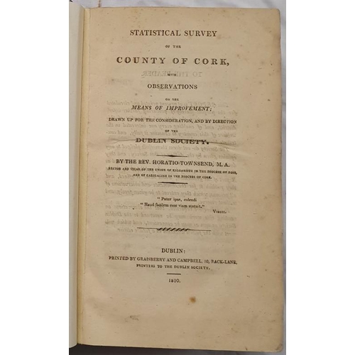 36 - A Statistical Survey of the County of Cork with Observations on the Means of Improvement by the Rev ... 
