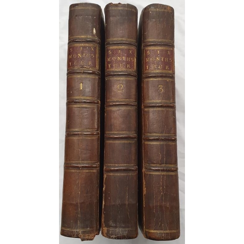 61 - A Six Month's Tour Through The North of England in Three Volumes. Dublin 1770, lovely set