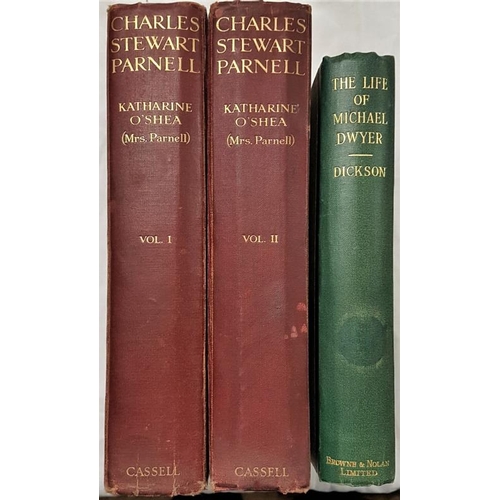 70 - O'Shea, Katharine. Charles Stewart Parnell. His Love Story and Political Life. Two volumes. Dickson.... 