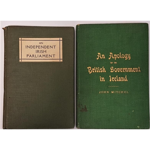 90 - An Independent Irish Parliament. The Path to Peace by an Irish King's Counsel. 1921. and An Apology ... 