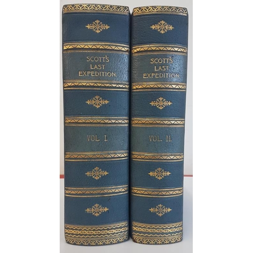 96 - L. Huxley 'Scott’s Last Expedition' 1914. 1st edition. 2 vols. Numerous colour plates, maps &a... 