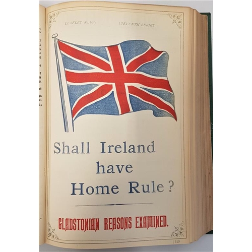 100 - Irish Unionist Alliance Publications. 1893. Modern cloth. bound volume of hundreds of individual pam... 