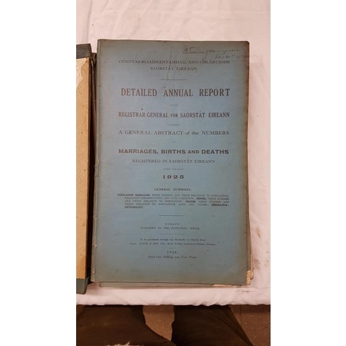 109 - Registrar Generals Report 1911-1925, Large Format
