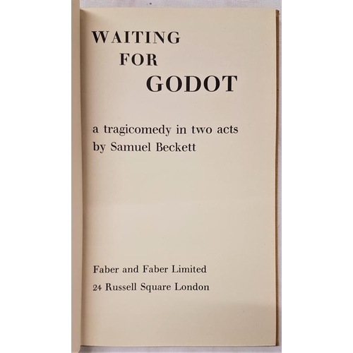 147 - Beckett, Samuel. Waiting for Godot. First edition.