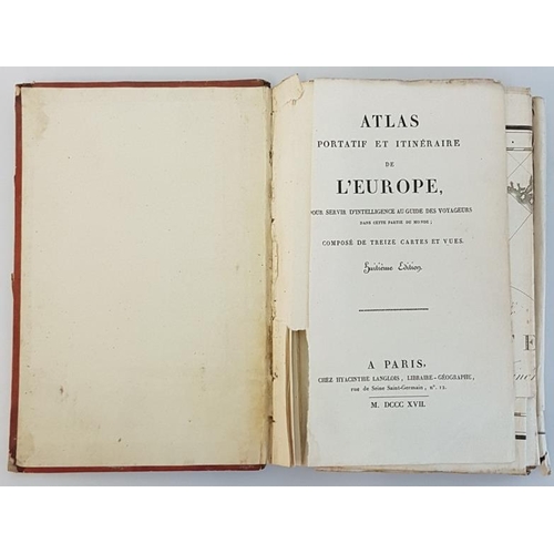 150 - Atlas di L’Europe 1817. With eight large folding maps of European countries.