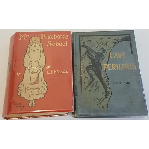 154 - L.T. Meade 'Mrs Pritchard’s School' 1904; and 'Cave Perilous' 1905. Illustrated. Two 1st Editions by... 