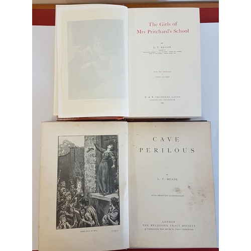 154 - L.T. Meade 'Mrs Pritchard’s School' 1904; and 'Cave Perilous' 1905. Illustrated. Two 1st Editions by... 