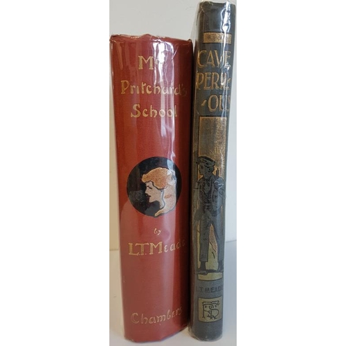 154 - L.T. Meade 'Mrs Pritchard’s School' 1904; and 'Cave Perilous' 1905. Illustrated. Two 1st Editions by... 