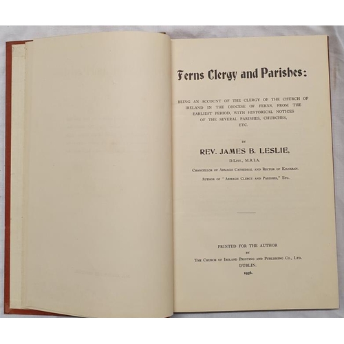 166 - Ferns Clergy and Parishes by Rev James Leslie 1936