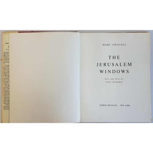 172 - Marc Chagall 'The Jerusalem Windows' 1967. First revised edition with colour plates by Chagall.... 