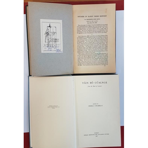 189 - Prof. John Rhys 'Studies in Early Irish History' 1903. Illustrated; and Cecile O’Rahilly/Taon ... 