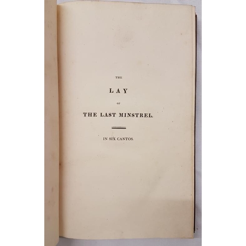 197 - TCD Prize: Scott, Sir Walter. The Lay of the Land Minstrel, 1823, Trinity College Binding