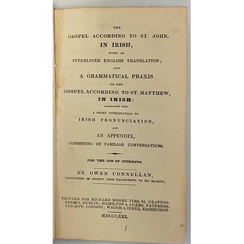 202 - The Gospel According to St. John in Irish, English Translation; Grammatical Praxis on the Gospel Acc... 