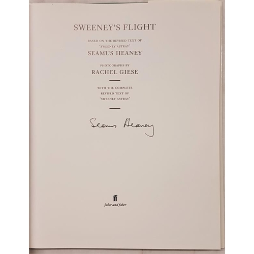 585 - Heaney, Seamus, & Giese, Rachel. Sweeney's Flight. Photographs by Rachel Giese. Signed by Seamus... 