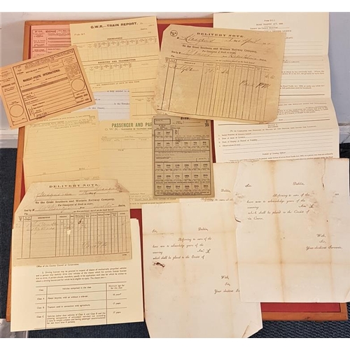 637 - Ephemera; official forms mostly unused: driving licences; publican cert; receipts; pension insurance... 