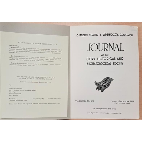 684 - Cork Archaeological and Historical Journal. Early to modern issues. Circa 78 journals. Good collecti... 