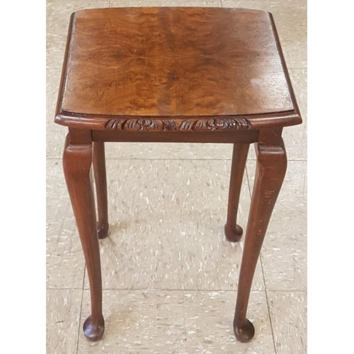 61 - Small Walnut Occasional Table - 44.5 x 18.5ins