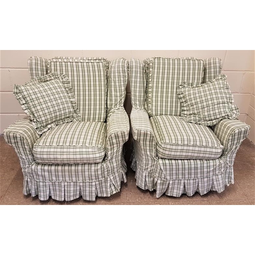 65 - Pair of Easy Armchairs with loose covers