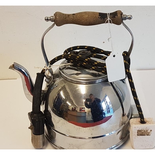 115 - Old Chrome Electric Kettle