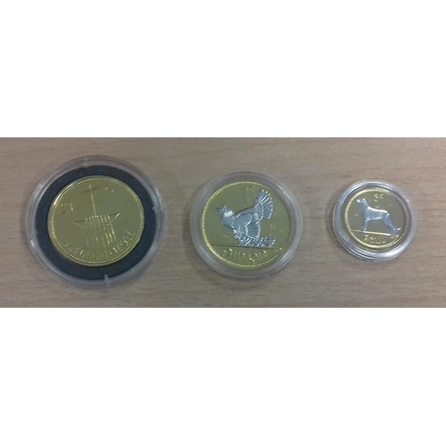 162 - Irish Gold Plated Millennium Coins by Dublin Mint Office