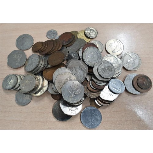 163 - Bag of Mixed Irish, GB and World Coins c.775 grams