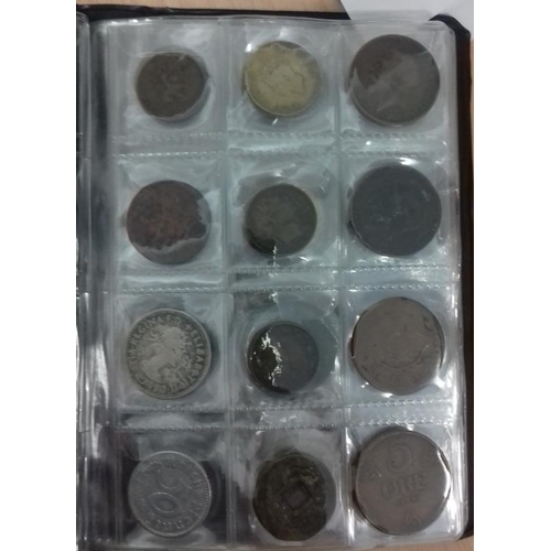 166 - Coin Album of Pre-1900 Coins to include Silver Coins