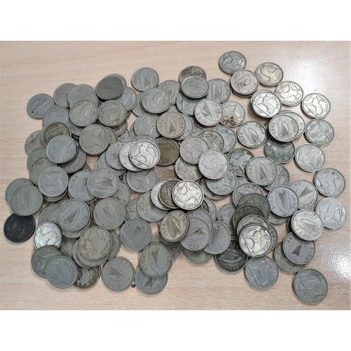 173 - Bag of Irish Pre-Decimal Three Pence Pieces, c.150