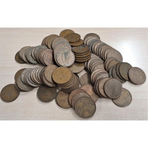 174 - Collection of Irish Pre-Decimal Pennies, c.140 (2 bags)