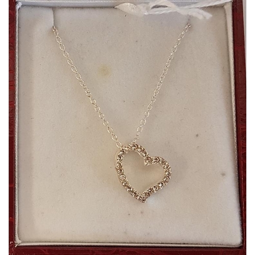 204 - Silver Chain with Love Heart Pendant