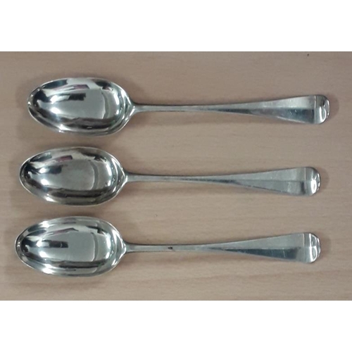 224 - Set of Three Silver Table Spoons