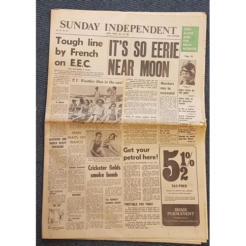241 - Sunday Independent dated 1/6/1969, 13/7/1969 and 20/7/1969 (3)